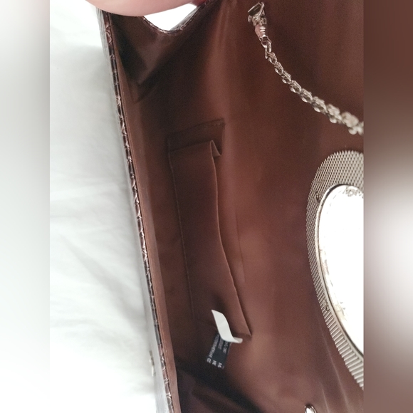 Snakeskin evening clutch/purse - Picture 8 of 12